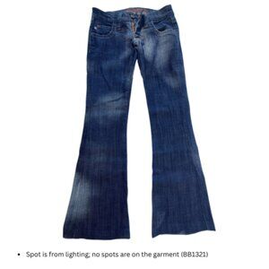 Gently Worn FRANKIE B Limited Edition Denim Flared Jeans, Size 2 (BB1321)